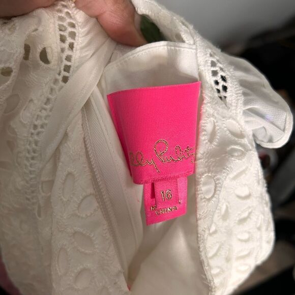 Lily Pulitzer Eyelet Pinstripe Dress - Picture 4 of 5